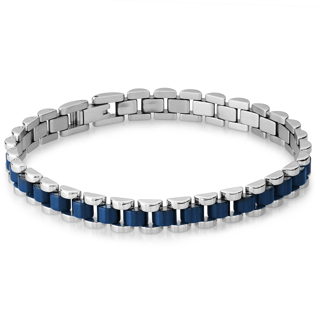 8mm Blue Watch Link Bracelet