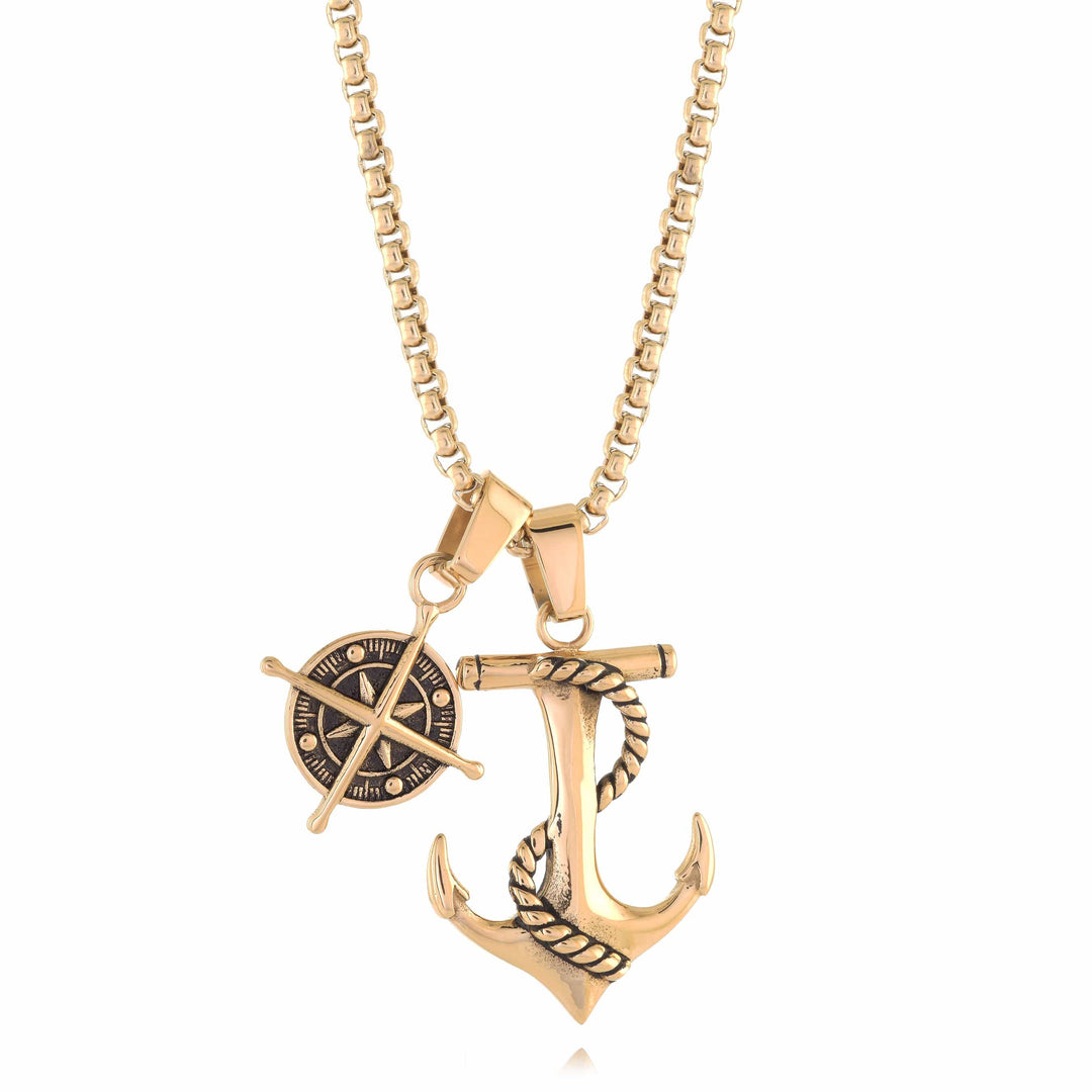 Anchor & Compass Pendant