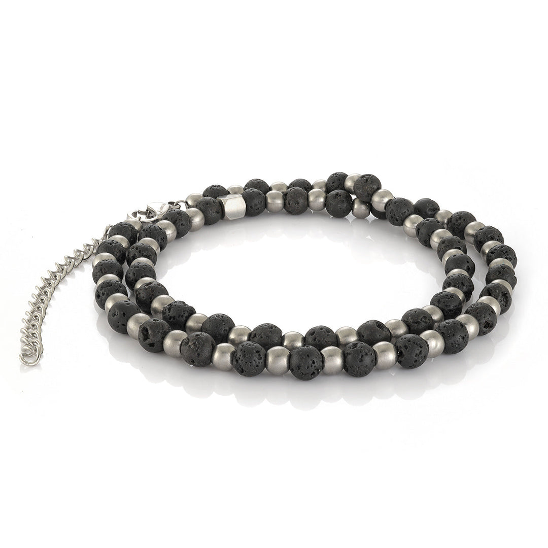Lava Beads Wrap Bracelet