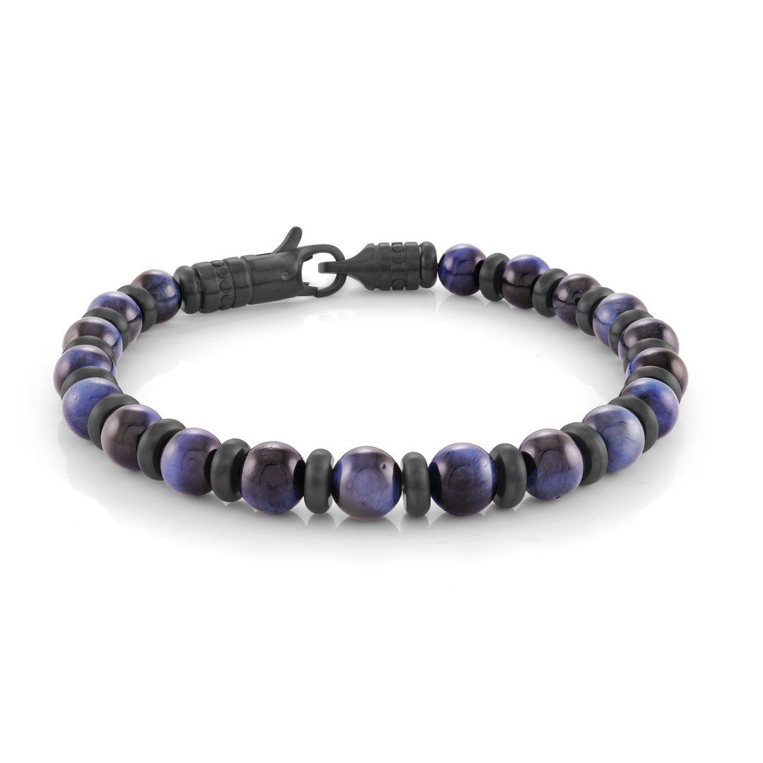 6mm Blue Tiger's Eye Bracelet