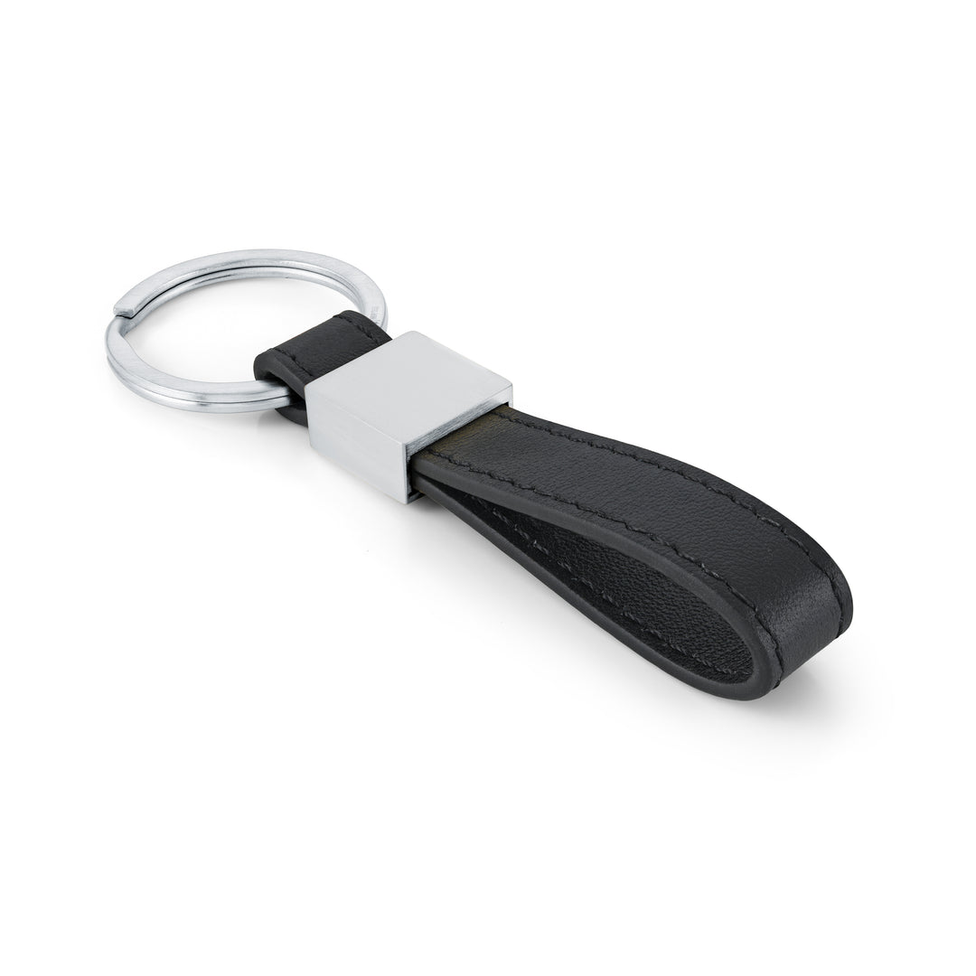 Iconic Keychains Iconic Square Fob Leather Keychain – Italgem Steel