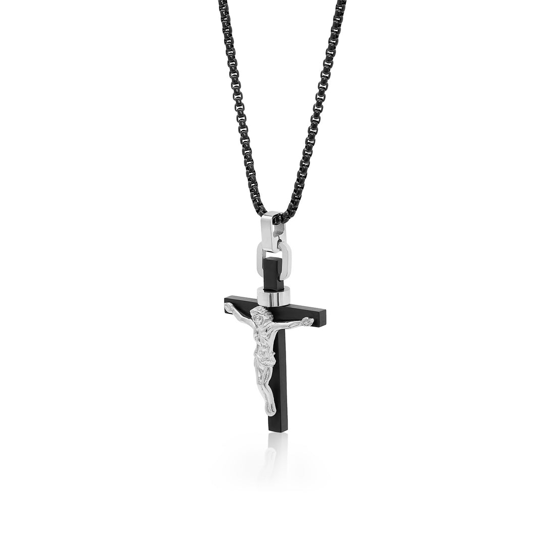 PENDENTIF CROIX DE JESUS – Italgem Steel