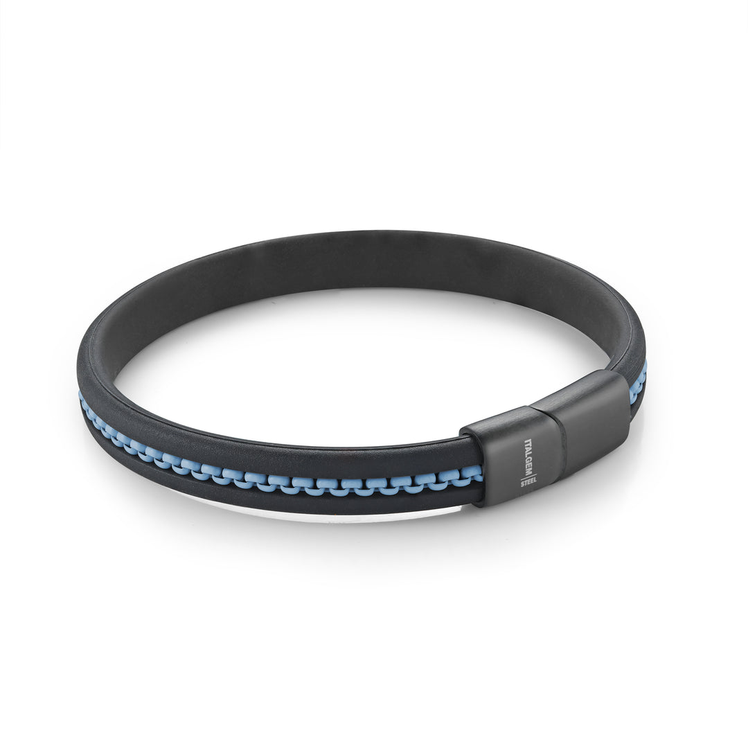 8mm Silicone and Box Chain Bracelet