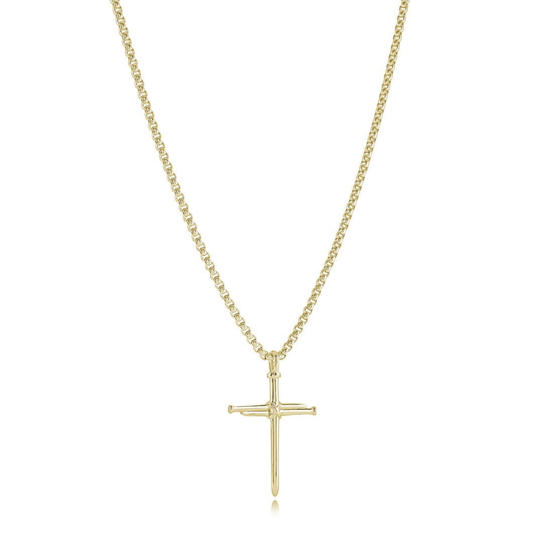 Nail Cross Pendant Necklace