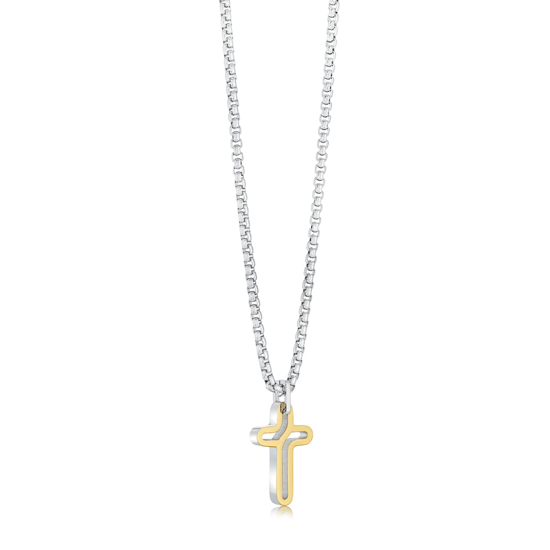 Reversible Cut Out Cross Necklace