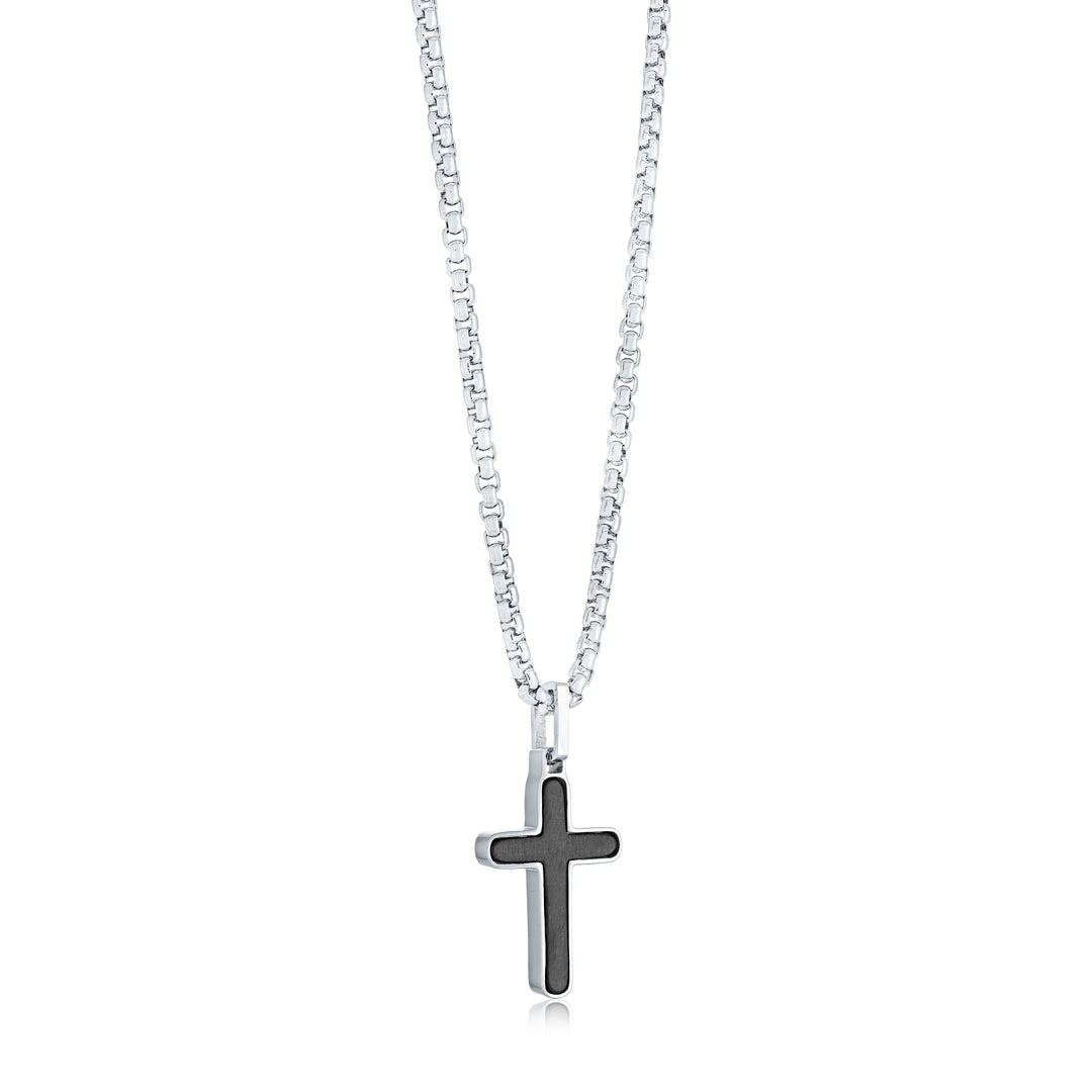 Inlay Micro Cross Necklace
