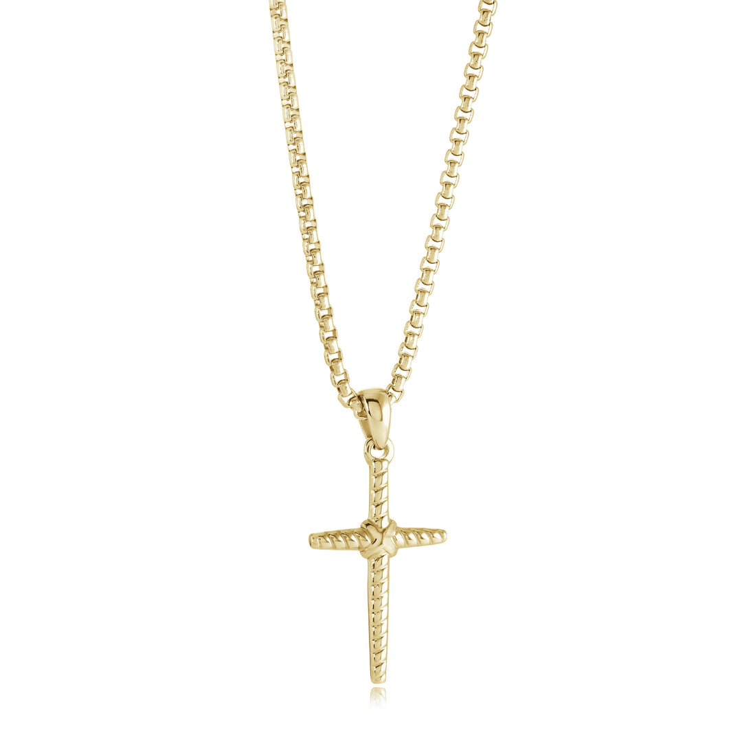 26mm Cross Rope Texture Necklace