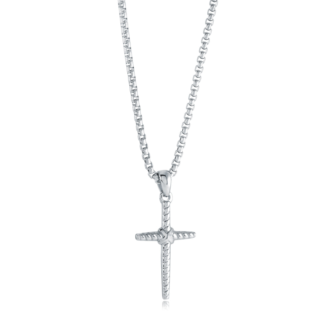 26mm Cross Rope Texture Necklace