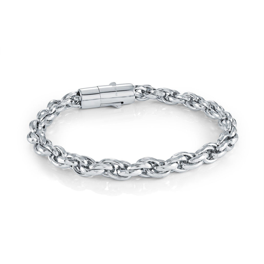 6mm Faceted Rope Bracelet