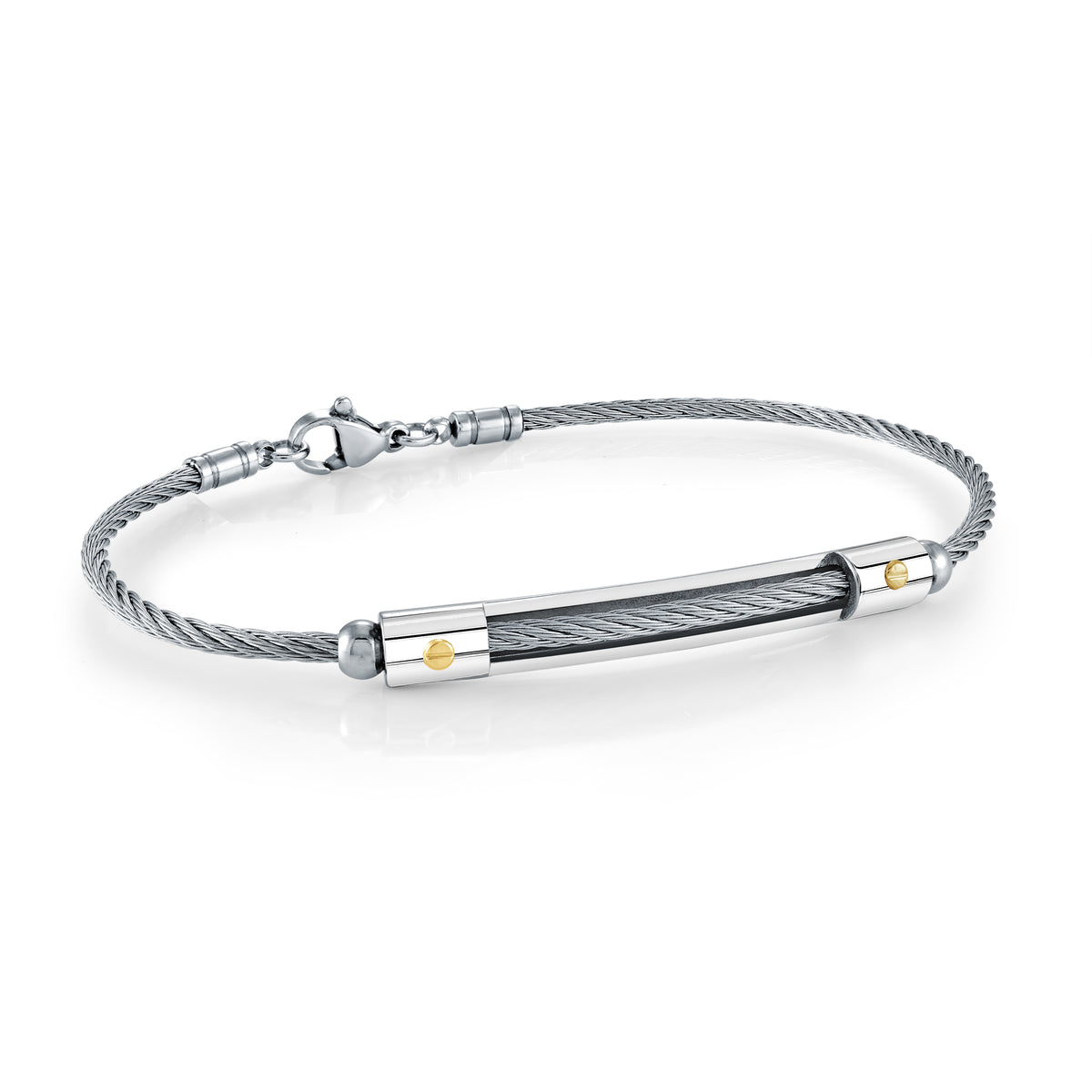 NVM FRNCH 316L Stainless Steel Italian Style Silver Color Men's Bracelet FRJ12125-3125-A - Evergem main image 1