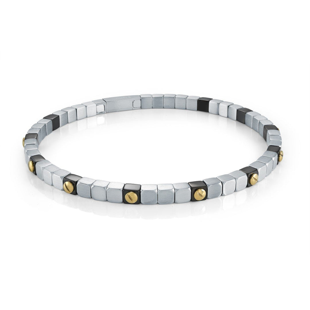 4mm Quadrant Bangle 14K Accent Bracelet