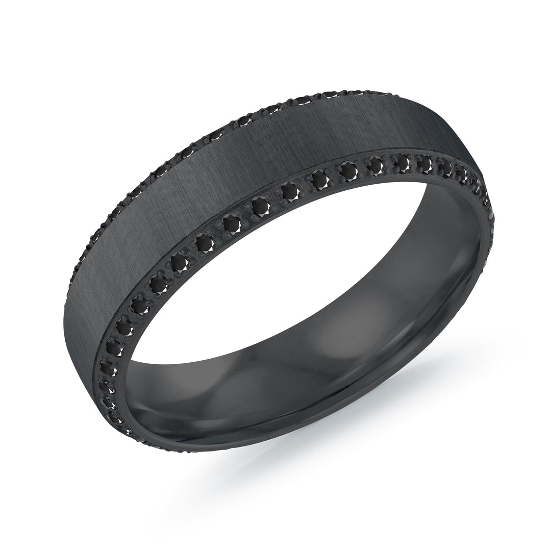 Studded Bevel Ring 6mm