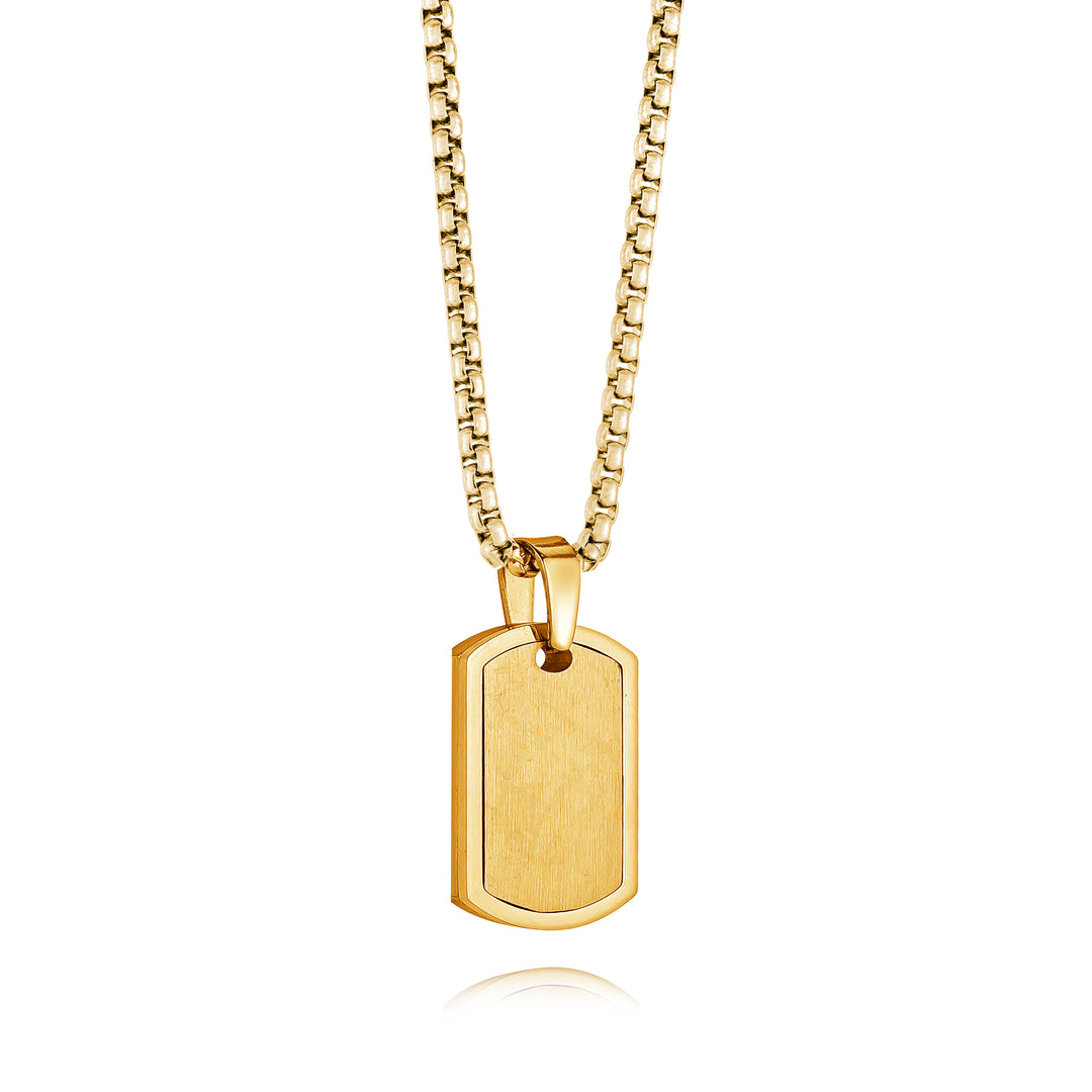 Classic Dogtag Pendant Necklace