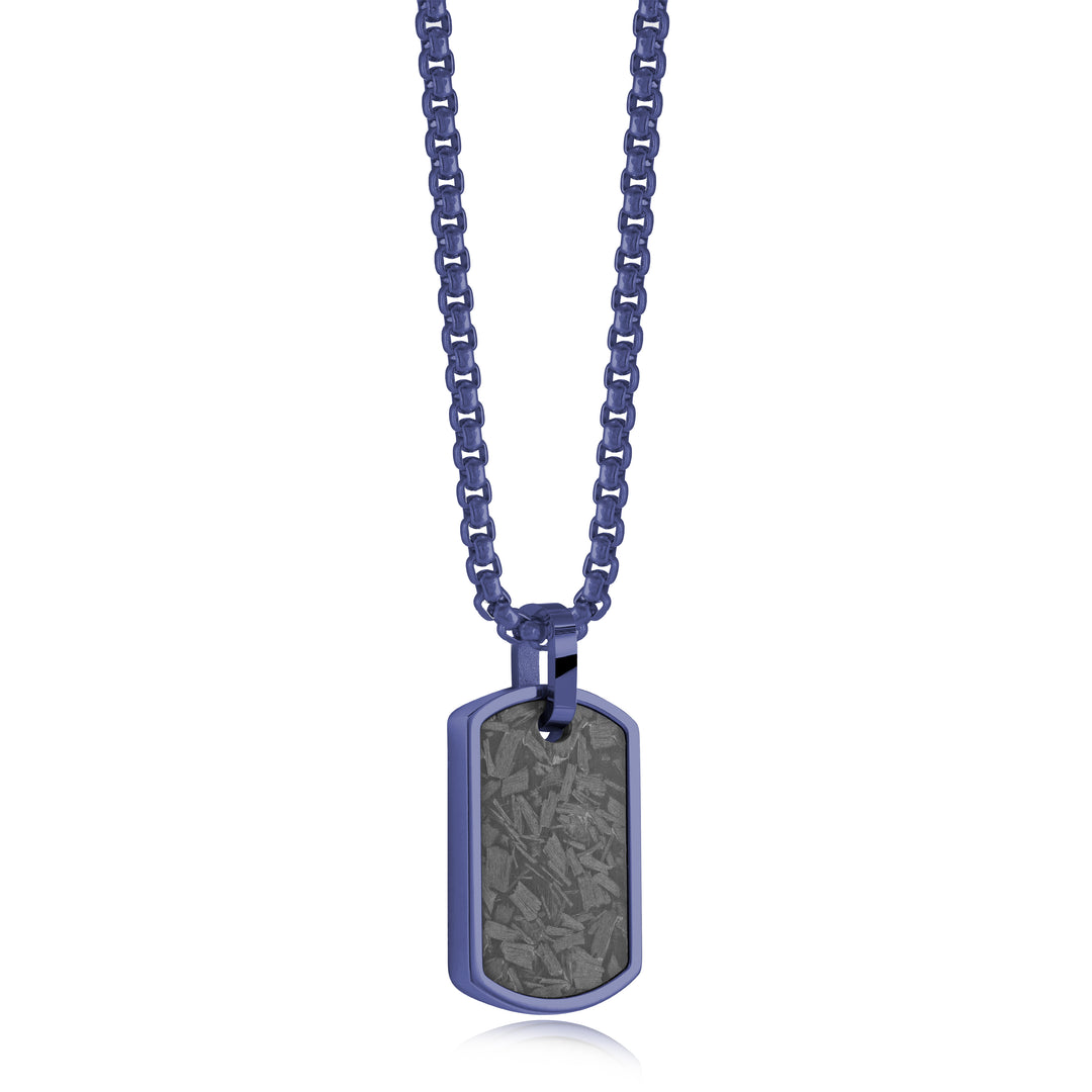 Carbon Fibre Mini Dog Tag Pendant