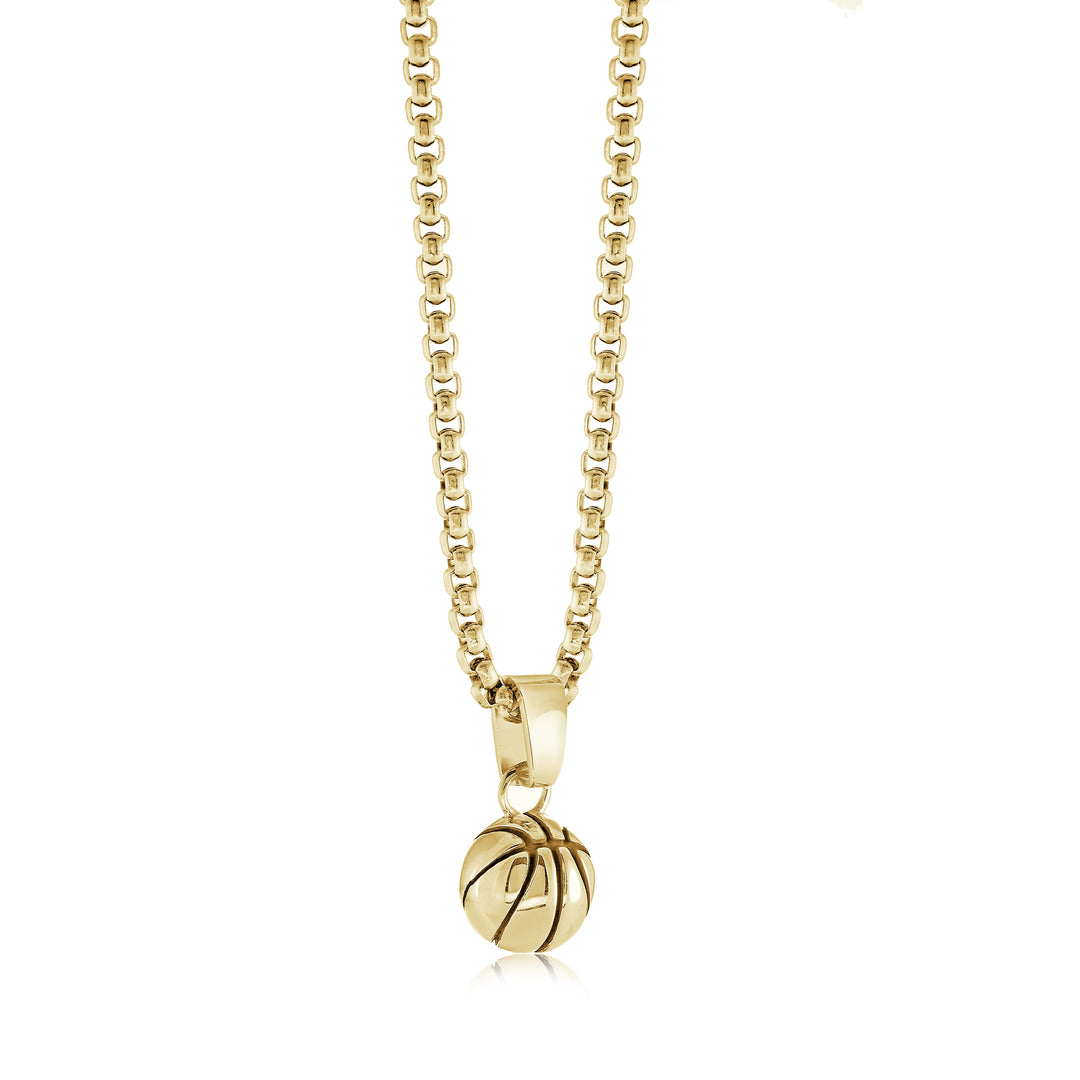 Basketball Pendant Necklace