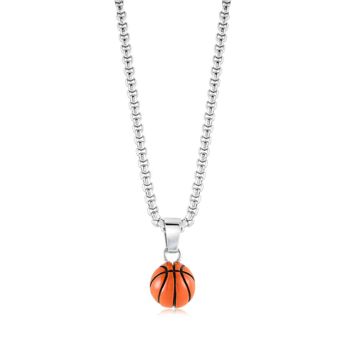 Basketball Pendant Necklace