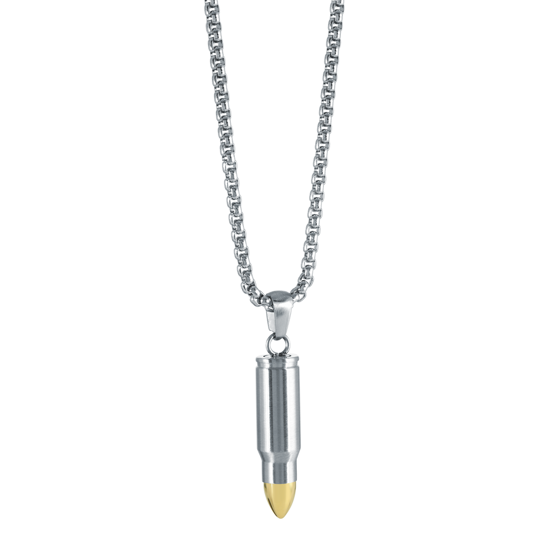 Gold-Ip Bullet Pendant