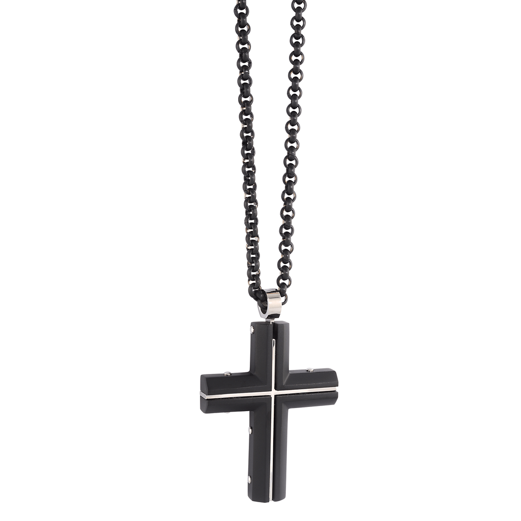 Inlayed Cross Pendant