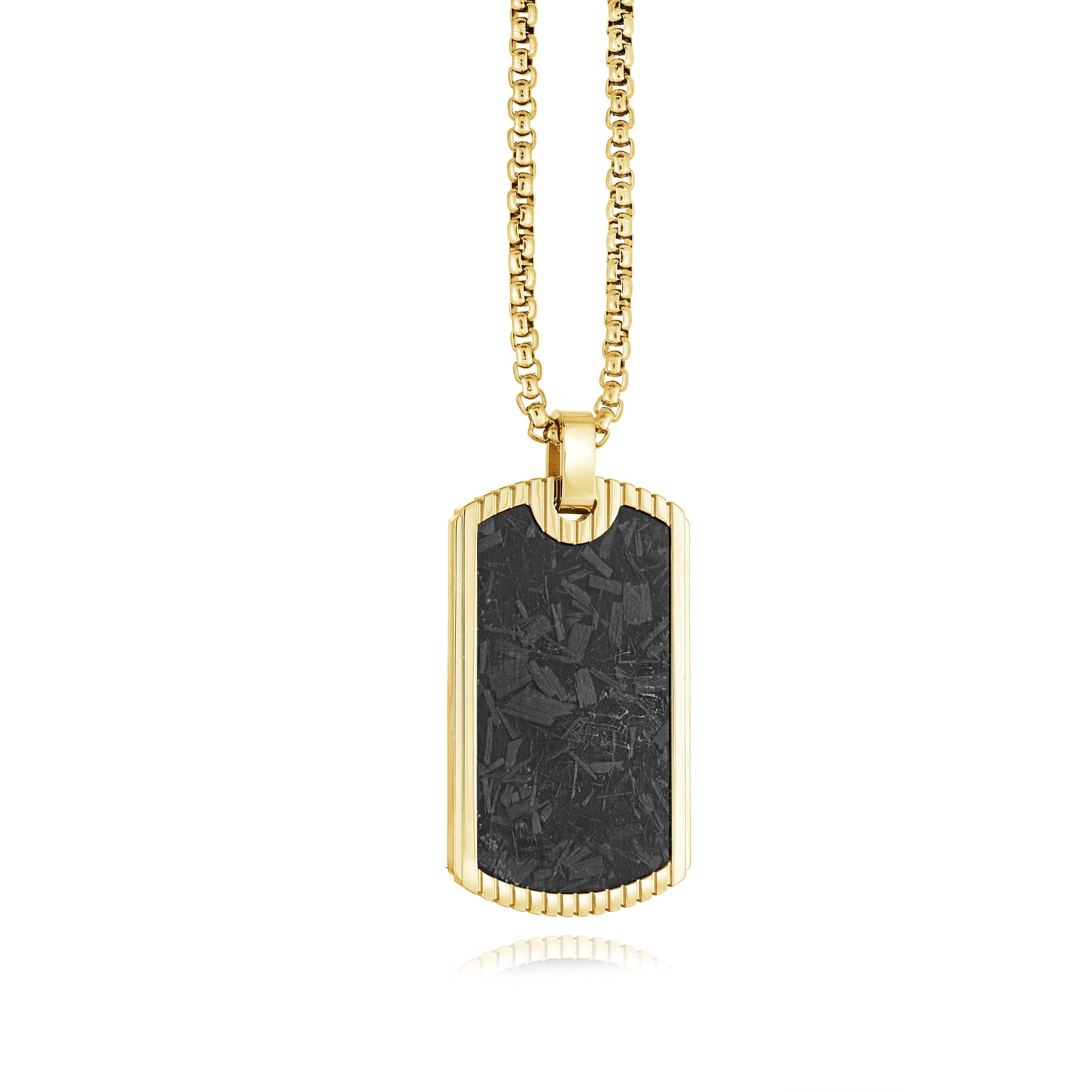 Black onyx dog tag pendant best sale