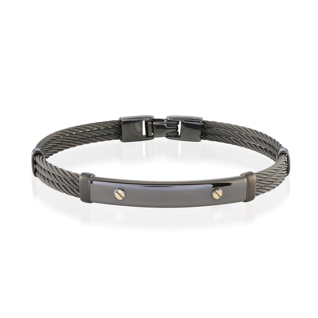 7MM ID PLATE CABLE BRACELET